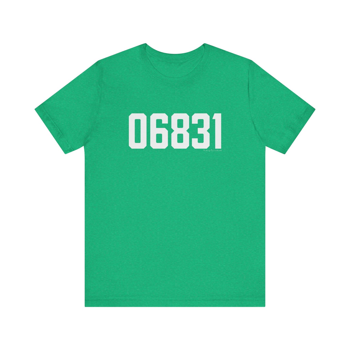06831 - Greenwich CT Zip Code Unisex Jersey Short Sleeve T-Shirt