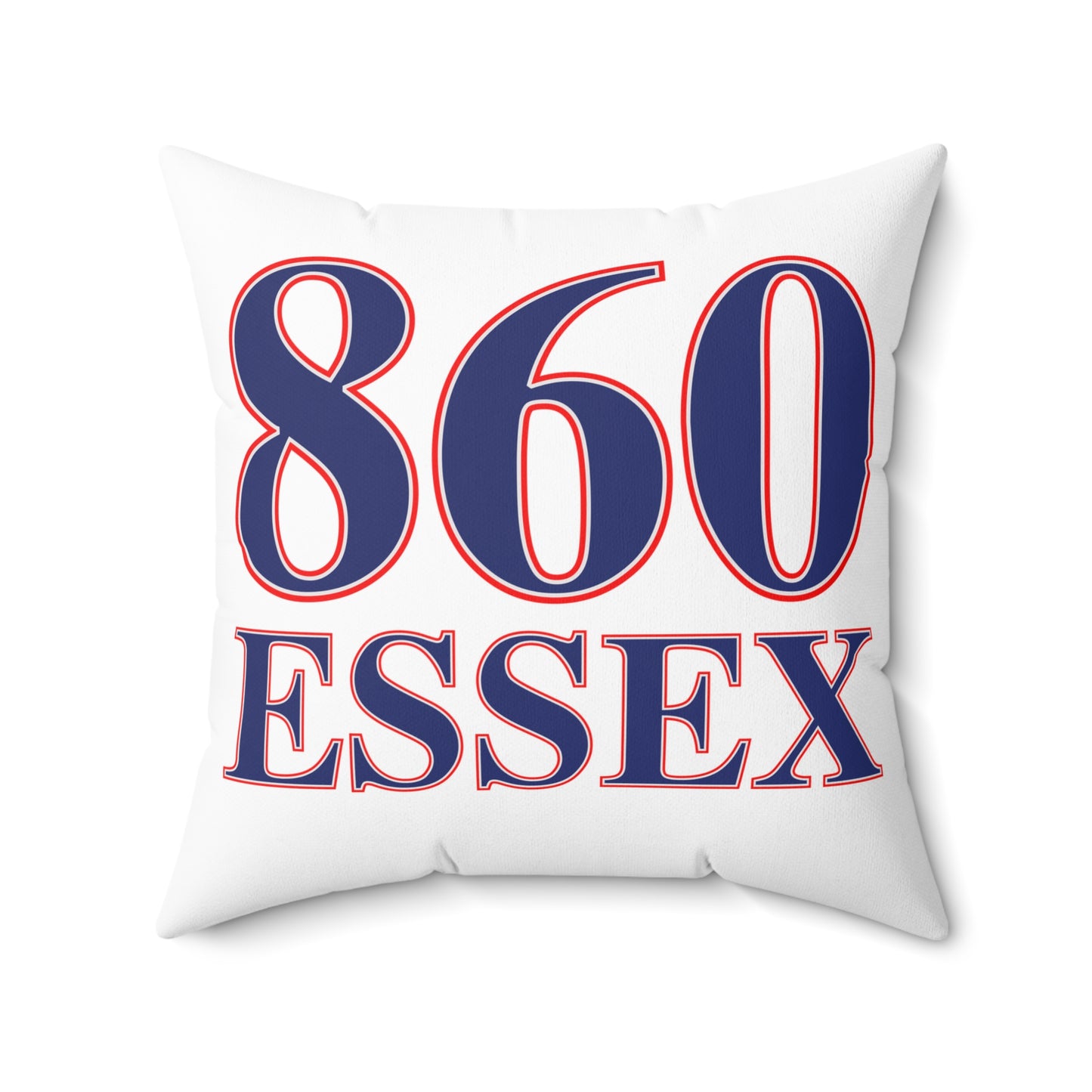 860 Essex Red, White & Blue Spun Polyester Square Pillow