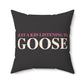 Just a kid listening to Goose - Peach & Pink Spun Polyester Square Pillow