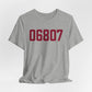 06807 - Greenwich Connecticut Zip Code Unisex Jersey Short Sleeve T-Shirt