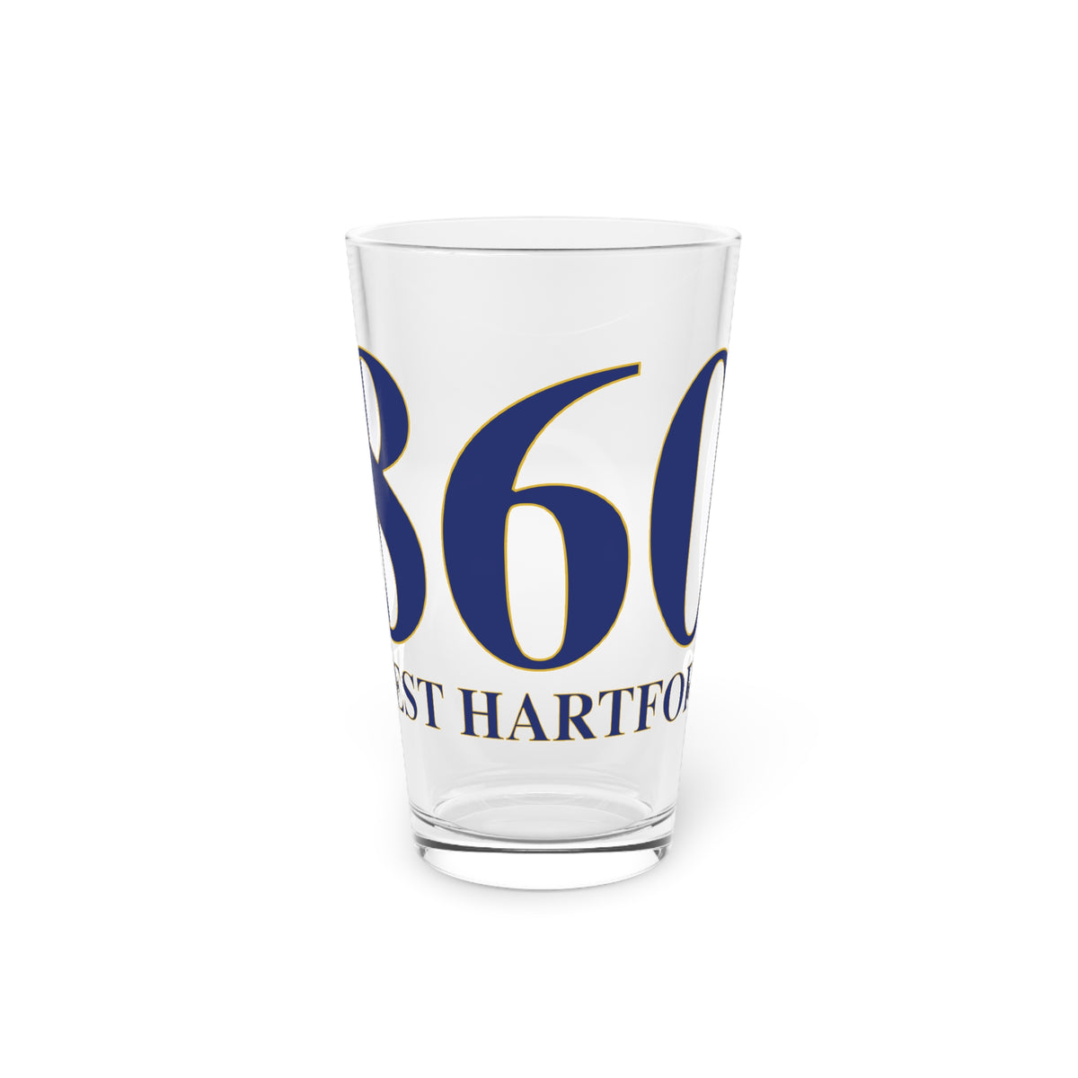 860 West Hartford Pint Glass, 16oz