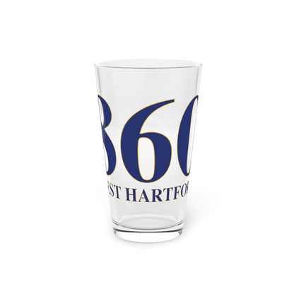 860 West Hartford Pint Glass, 16oz