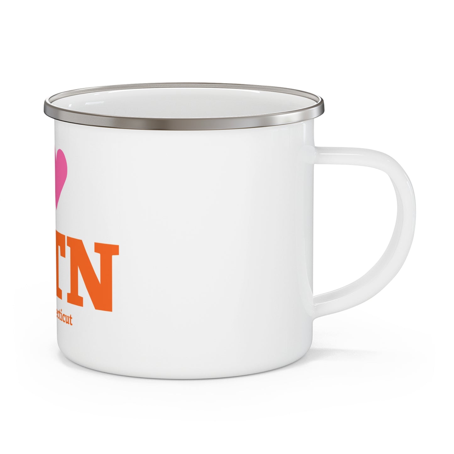 I Heart SHTN Enamel Camping Mug