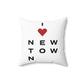 Newtown Vision Spun Polyester Square Pillow