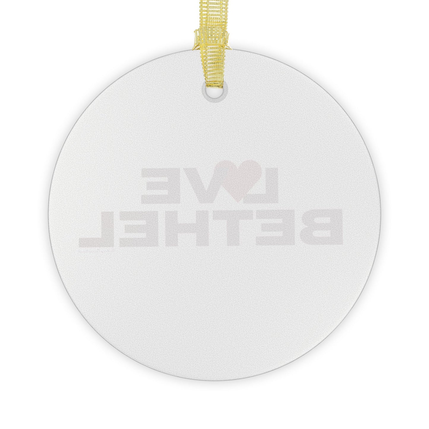 Love Bethel Glass Ornaments