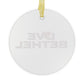 Love Bethel Glass Ornaments