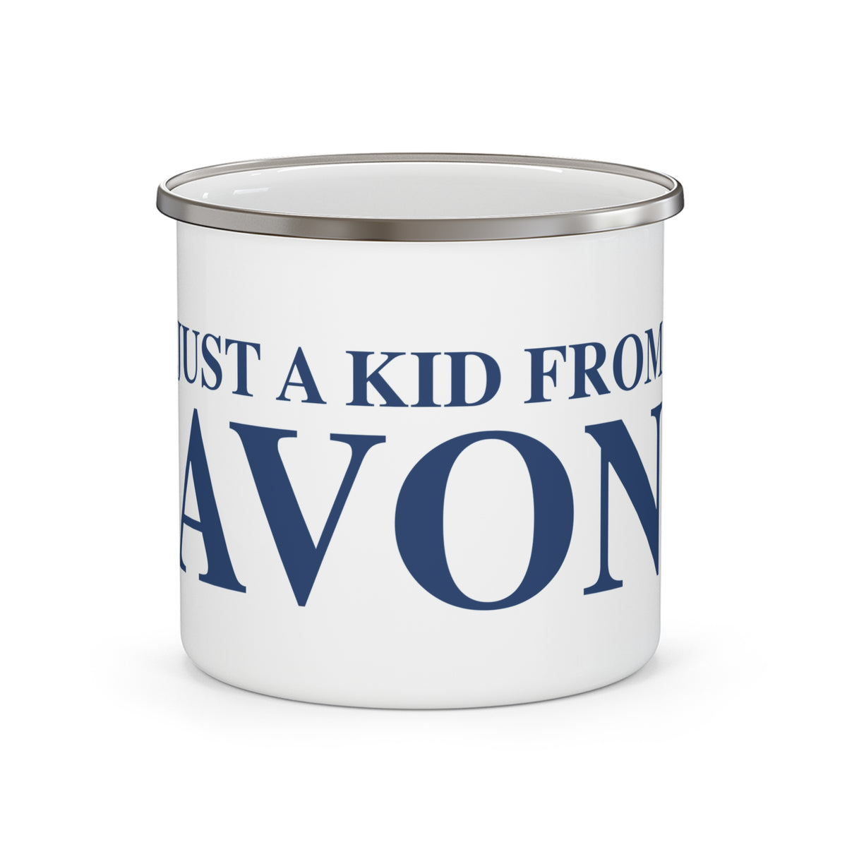 Just a kid from Avon Camping Mug