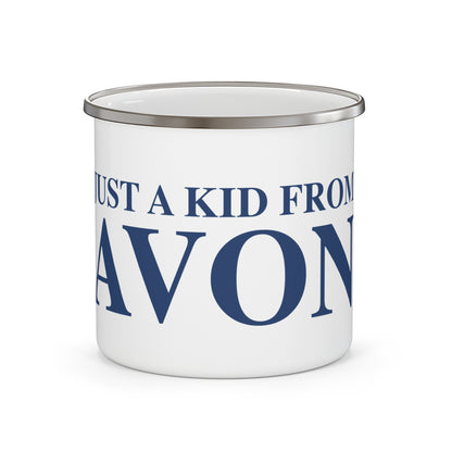 Just a kid from Avon Camping Mug