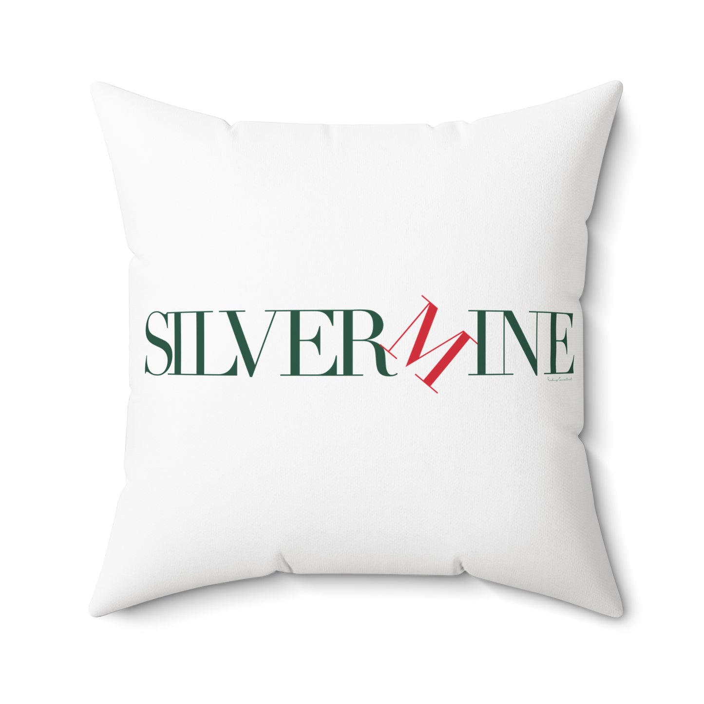 41 Tilt Silvermine Spun Polyester Square Pillow