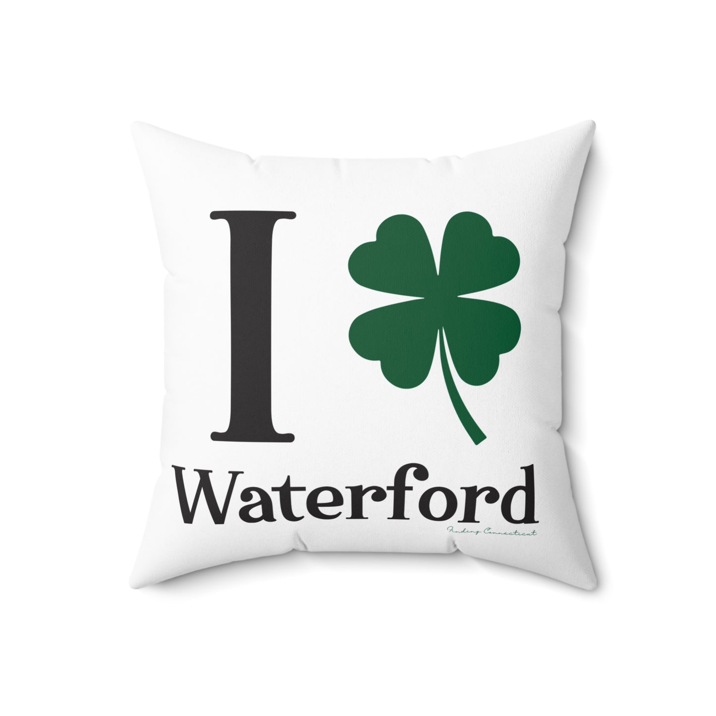 I Clover Waterford Spun Polyester Square Pillow