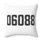 06088 East Windsor Connecticut Zip Code Polyester Square Pillow