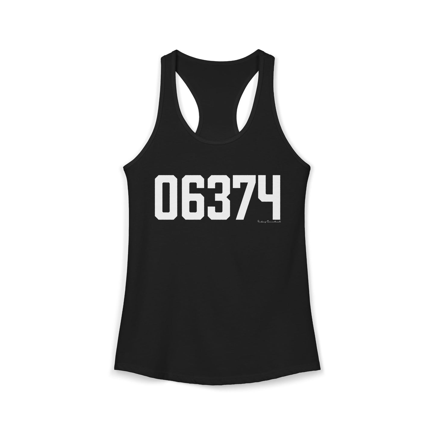 06374 Plainfield CT Zip Code Women's Ideal Racerback Tank Top