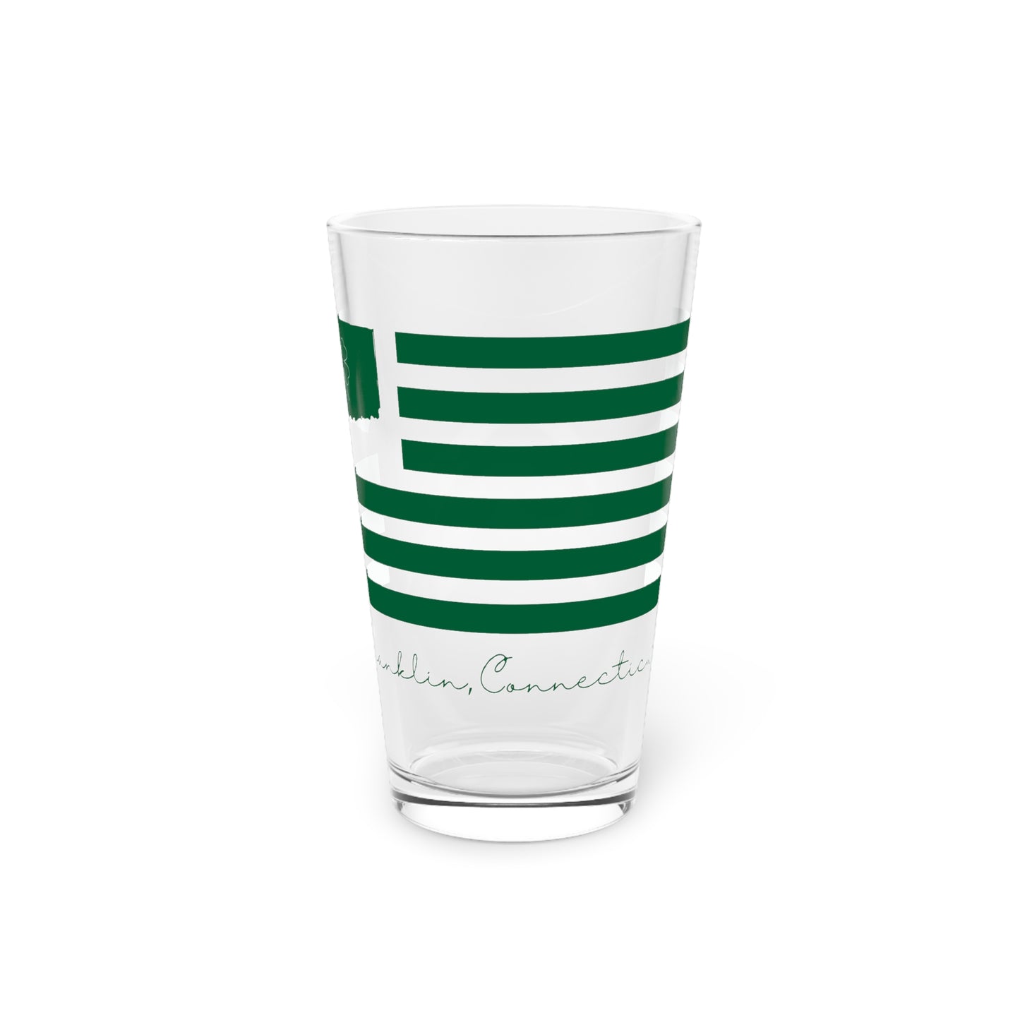 Franklin Connecticut St. Patrick’s Day Flag Pint Glass, 16oz