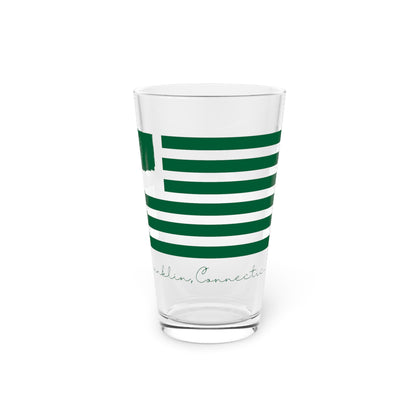 Franklin Connecticut St. Patrick’s Day Flag Pint Glass, 16oz