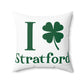 I Clover Stratford Spun Polyester Square Pillow
