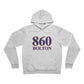 860 Bolton Red White & Blue Unisex Sponge Fleece Pullover Hoodie