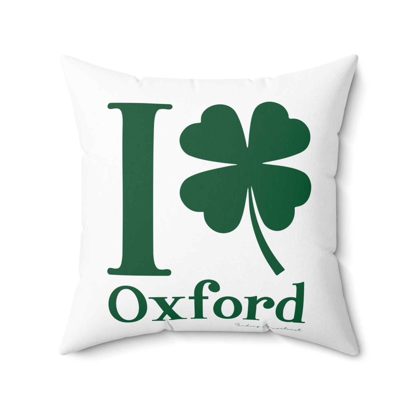 I Clover Oxford Spun Polyester Square Pillow