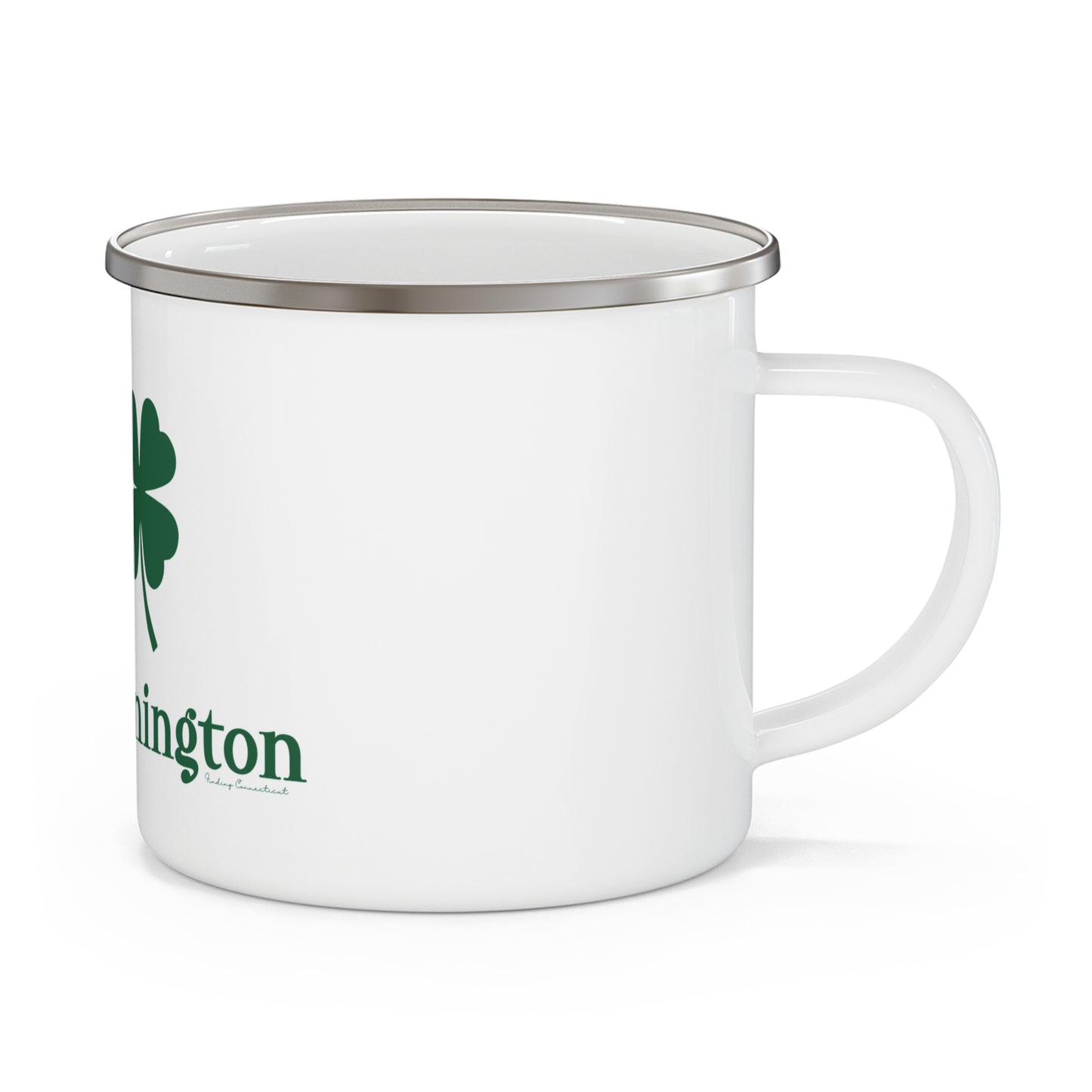 I Clover North Stonington Enamel Camping Mug
