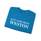 Just a kid from Weston Unisex Heavy Blend™ Crewneck Sweatshirt