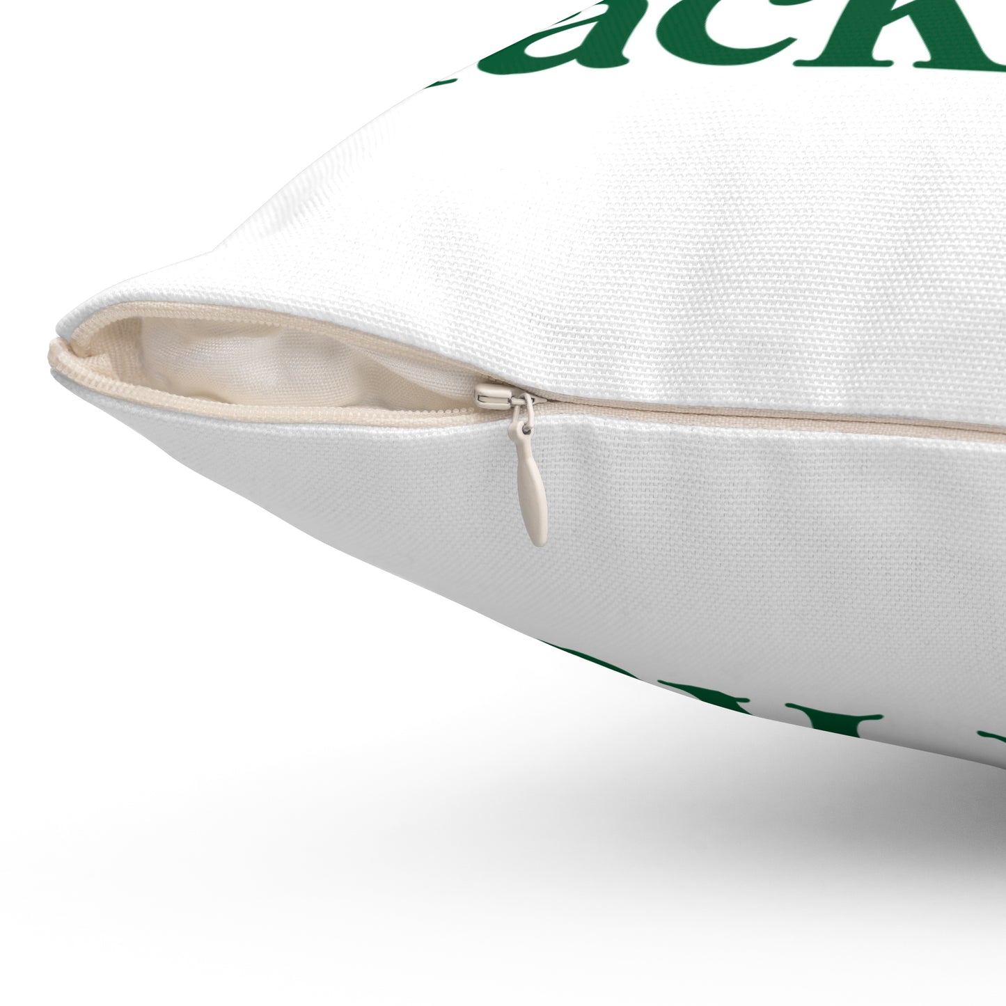 I Clover Black Rock Spun Polyester Square Pillow