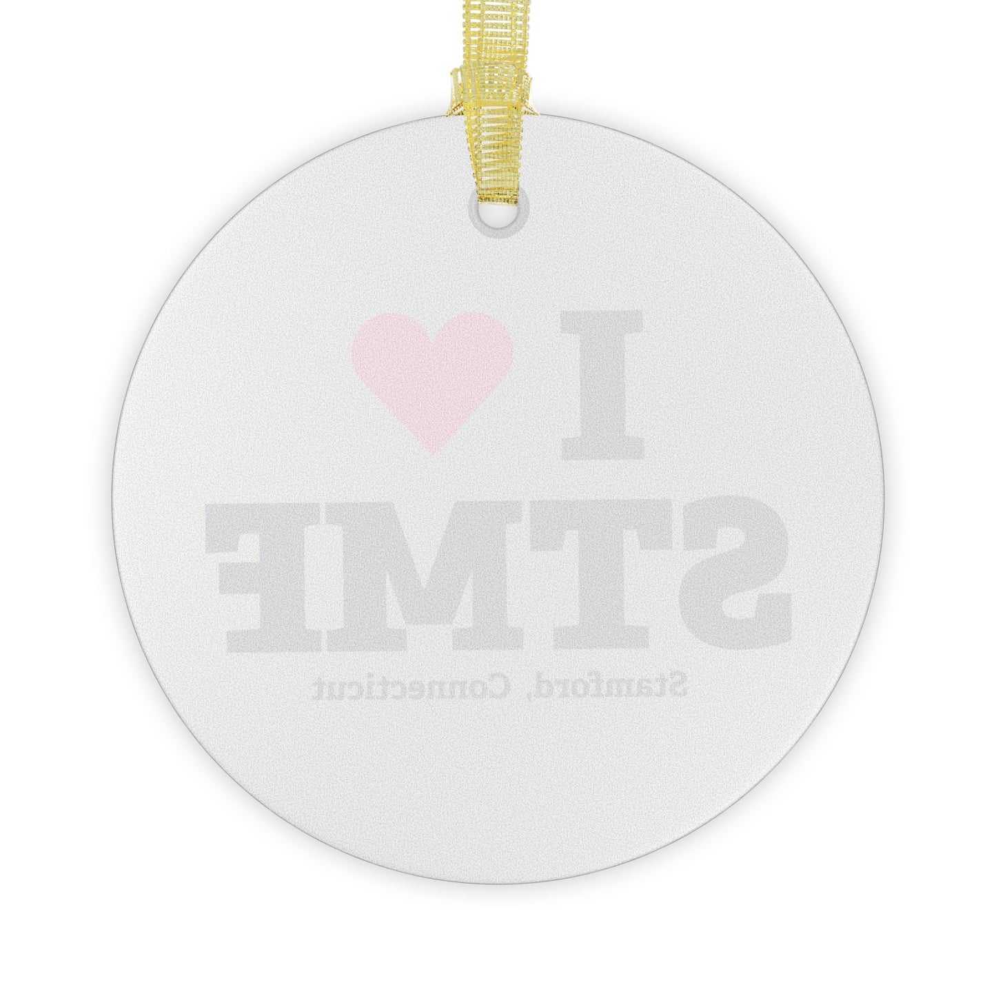 I Heart STMF Glass Ornaments