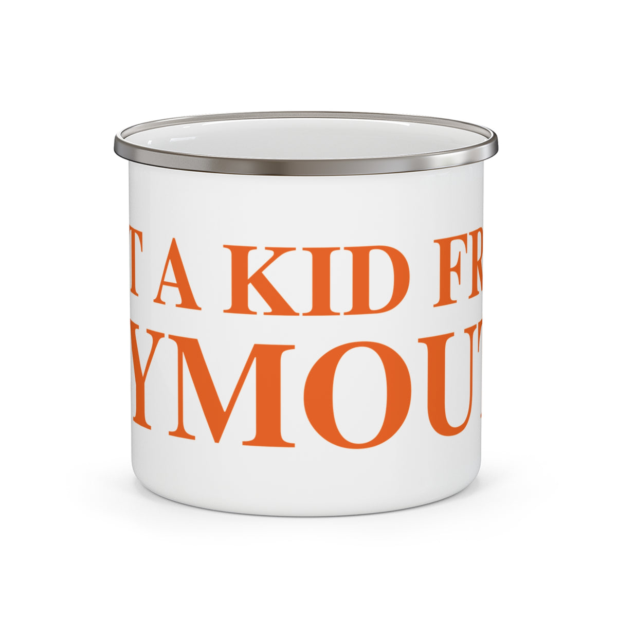Just a kid from Plymouth Enamel Camping Mug