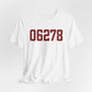 06278 Ashford Connecticut Zip Code Unisex Jersey Short Sleeve T-Shirt