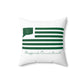 Stafford Connecticut St. Patrick’s Day Flag Spun Polyester Square Pillow
