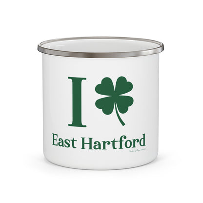 I Clover East Hartford Enamel Camping Mug
