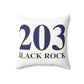 203 Black Rock Spun Polyester Square Pillow