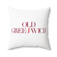 41 Tilt Old Greenwich Spun Polyester Square Pillow
