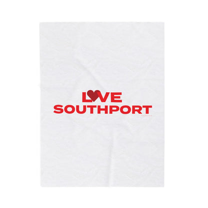 Love Southport Velveteen Plush Blanket