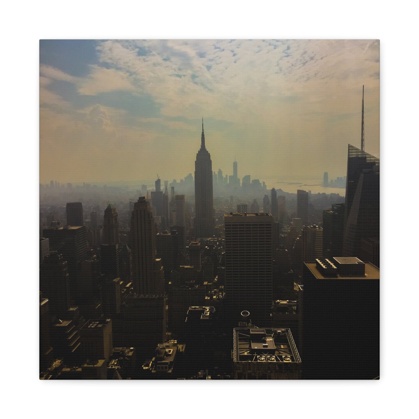 NYC Skyline Matte Canvas, Stretched, 1.25"