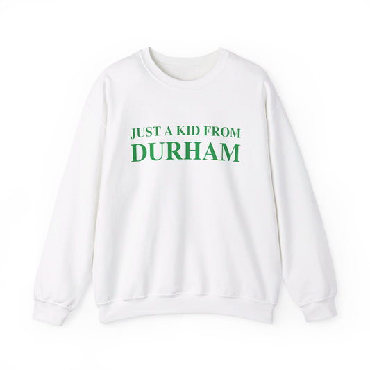 Just a kid from Durham Unisex Heavy Blend™ Crewneck Sweatshirt