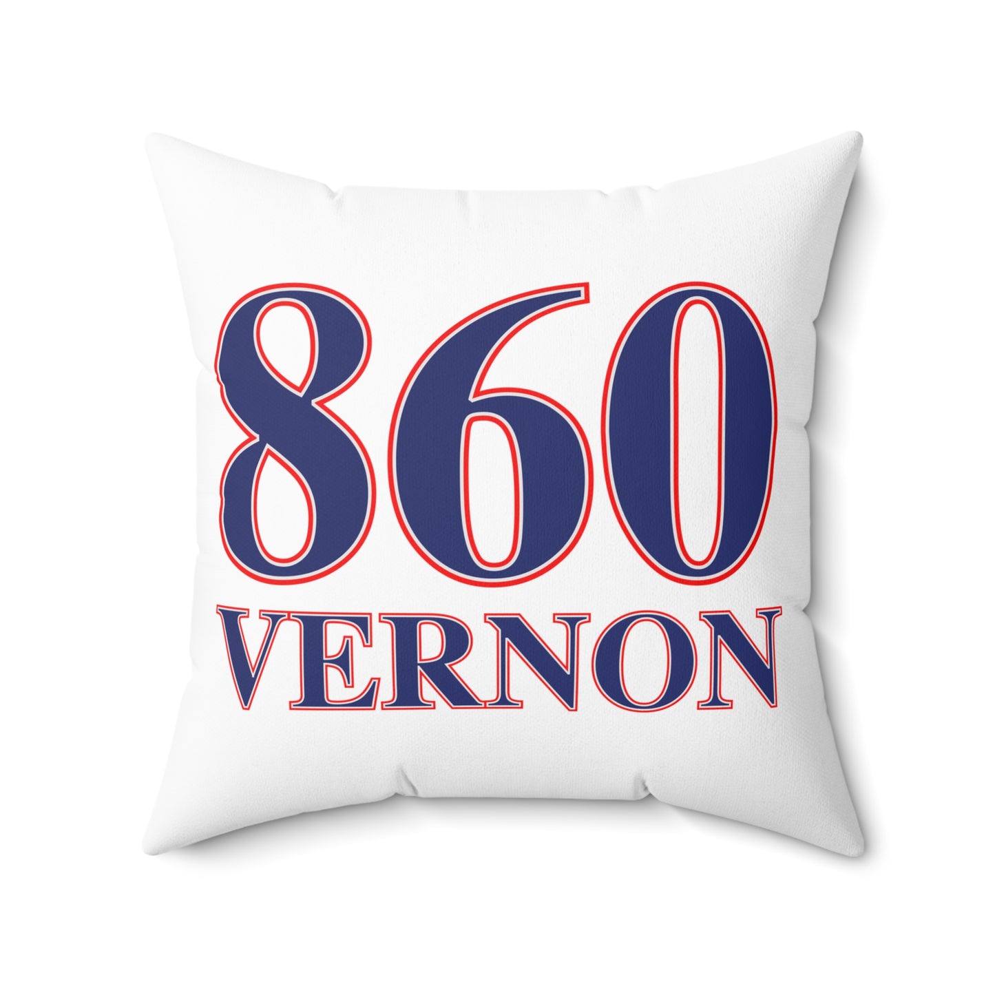 860 Vernon Red, White & Blue  Spun Polyester Square Pillow