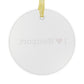 I Heart Westport. Glass Ornaments