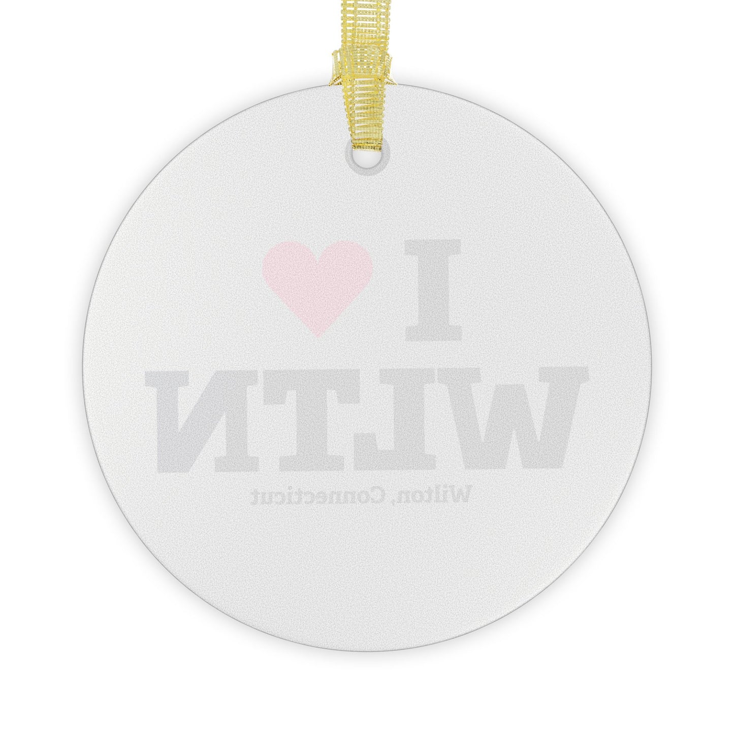 I Heart WLTN Glass Ornaments