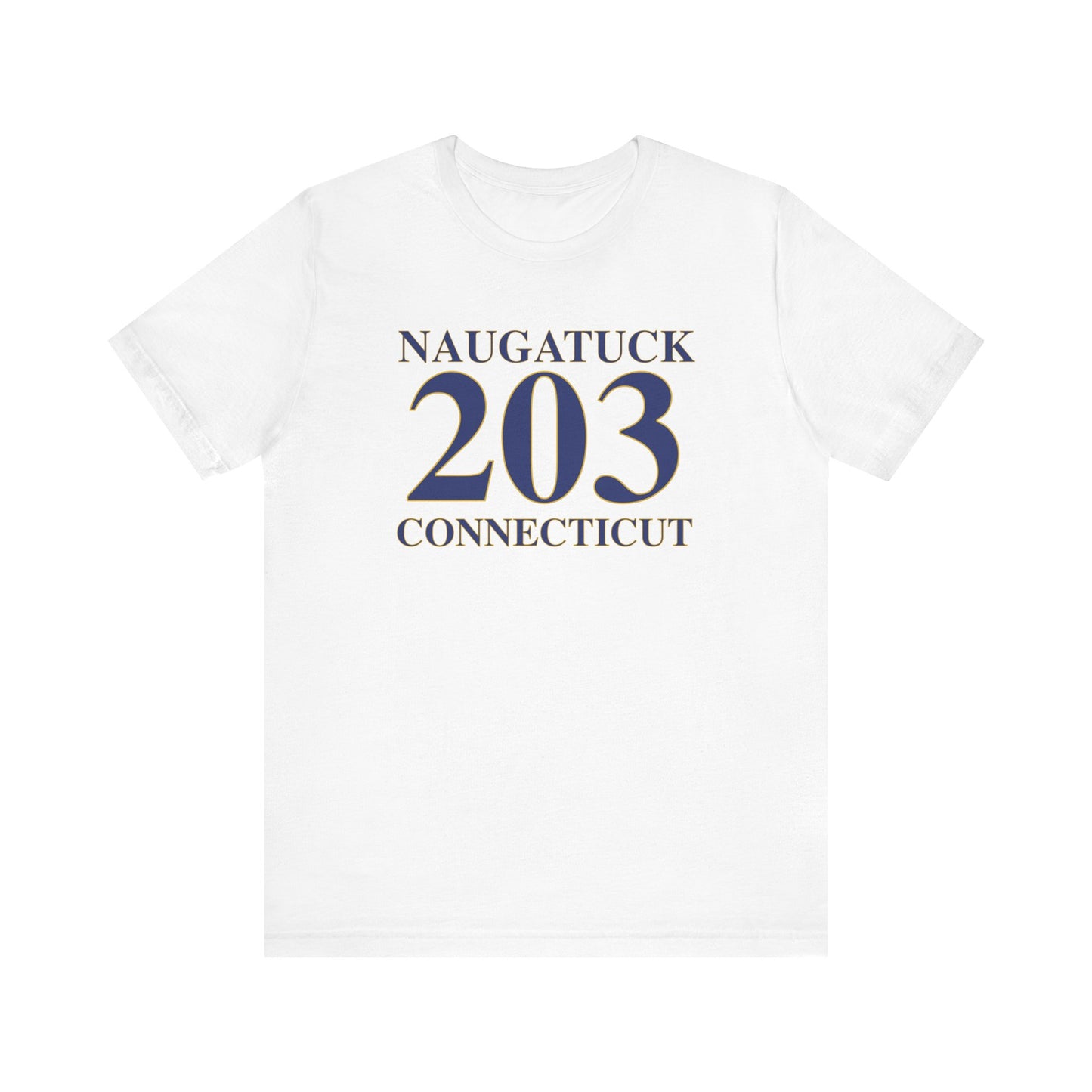 Naugatuck 203 Connecticut Unisex Jersey Short Sleeve Tee