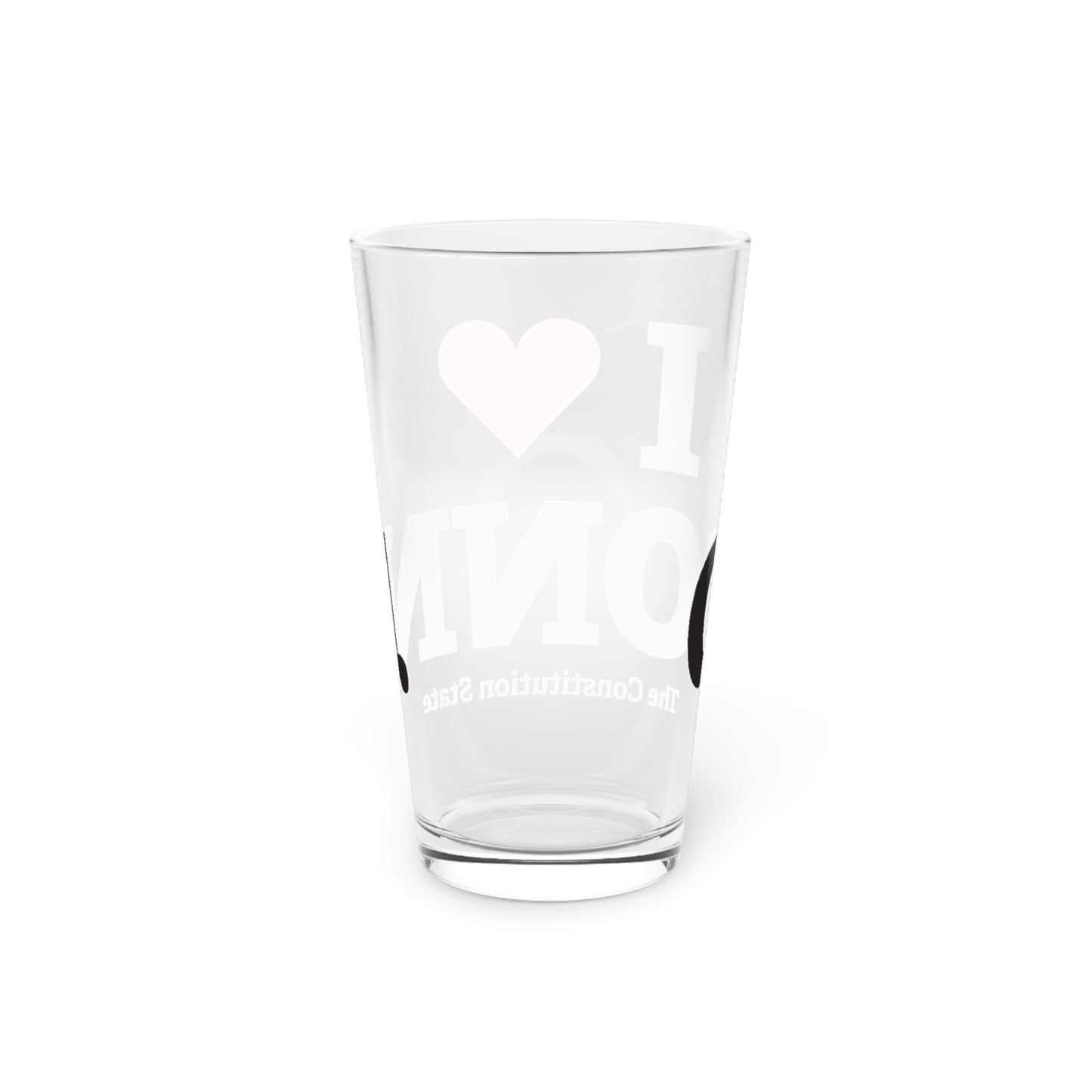 I Heart CONN. Pint Glass, 16oz