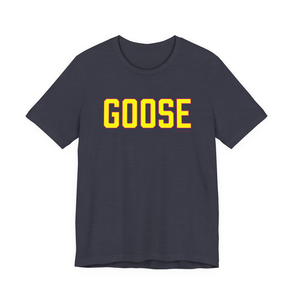 Goose Zip Code Yellow & Pink Unisex Jersey Short Sleeve Tee