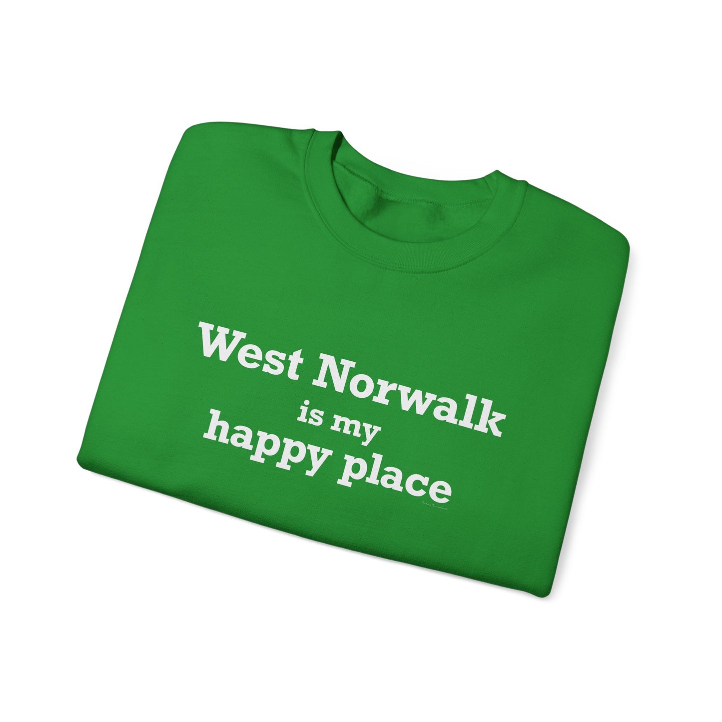 West Norwalk is My Happy Place Unisex Heavy Blend™ Crewneck Sweatshirt