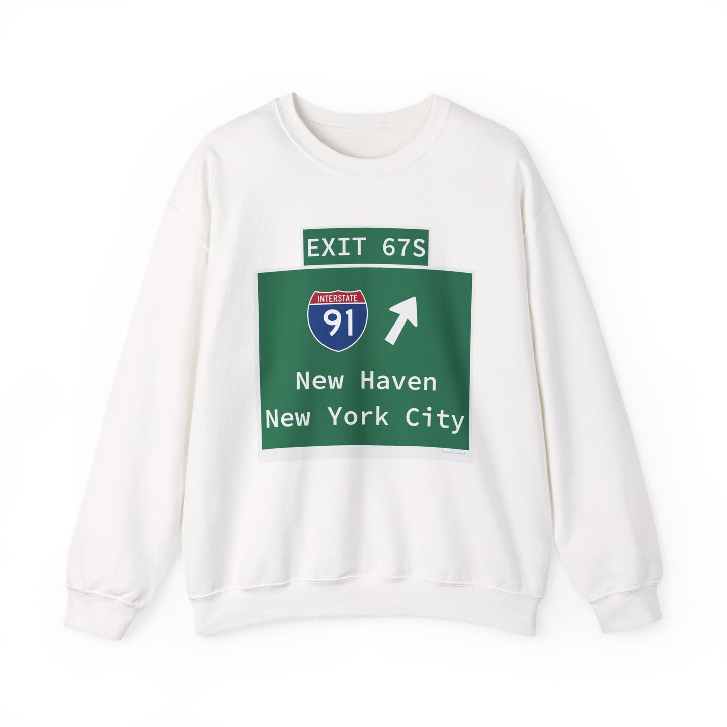 Vintage WCP Exit 67S Sign Unisex Heavy Blend™ Crewneck Sweatshirt