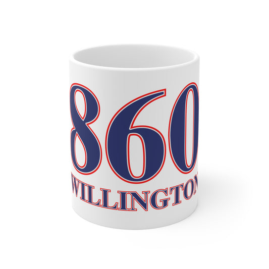 860 Willington, Red, White & Blue  Mug 11oz