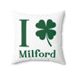 I Clover Milford Spun Polyester Square Pillow