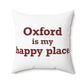 Oxford is My Happy Place Polyester Square Pillow