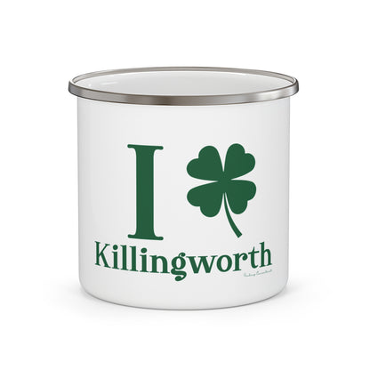 I Clover Killingworth Enamel Camping Mug