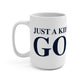 Just a kid listening to Goose Mug 15oz