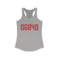 06840 New Canaan Connecticut Zip Code Women's Ideal Racerback Tank Top