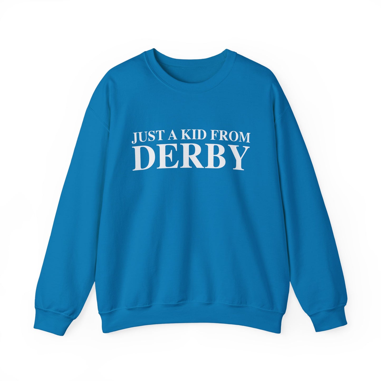 Just a kid from Derby Unisex Heavy Blend™ Crewneck Sweatshirt