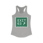 Vintage Exit 63 WCP Sign Women's Ideal Racerback Tank Top